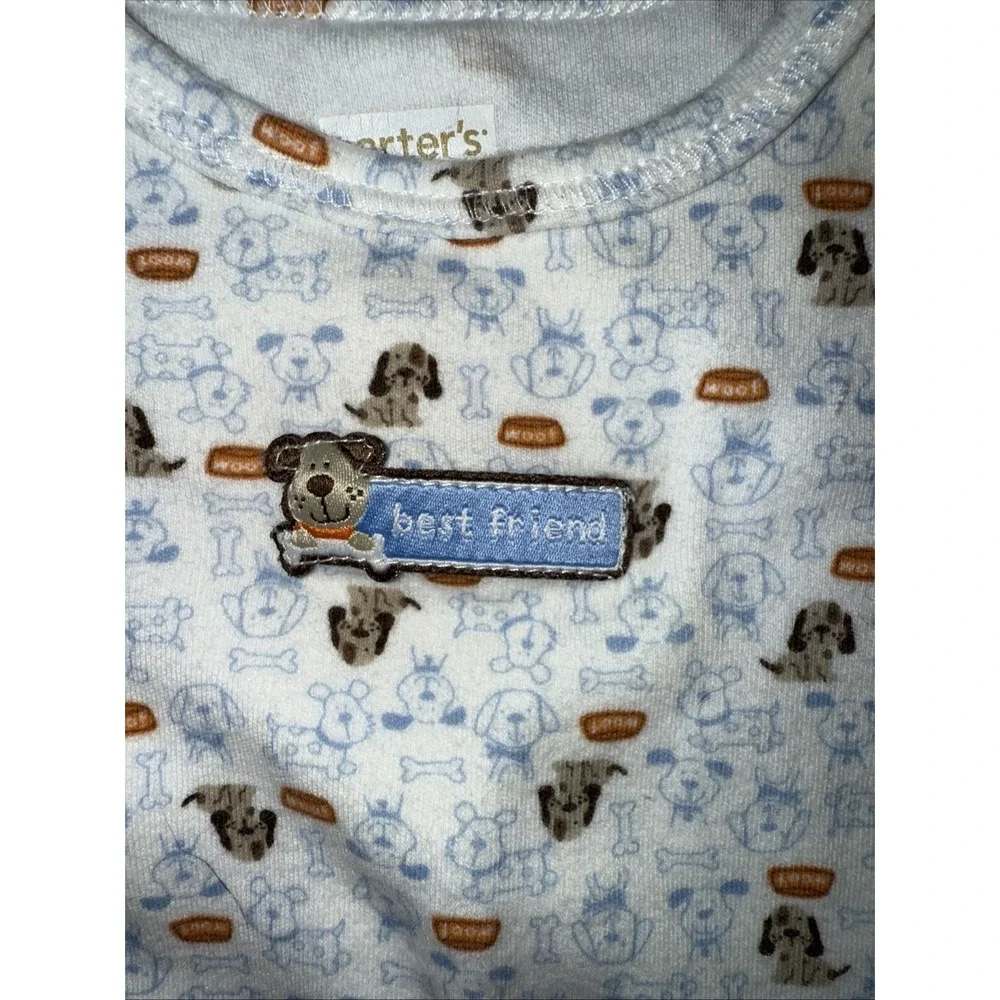 Baby Boy Girl Clothes New Carter's Classic Vintage 0-3 Month‎ Puppy Sleep Gown